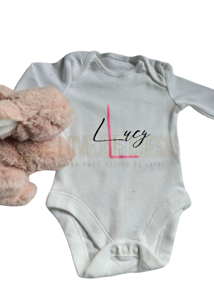 Personalised Baby short sleeve Vest/Grow - Baby Boy/Girl Gift