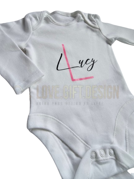 Personalised Baby short sleeve Vest/Grow - Baby Boy/Girl Gift